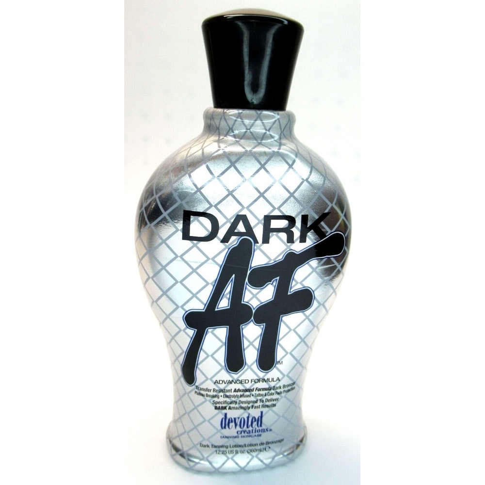 Devoted Creations Dark AF Advanced Formula Tanning Lotion - Silver/Black